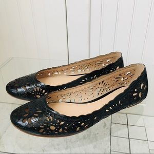 Aerin Black Patent Leather Women’s Flats